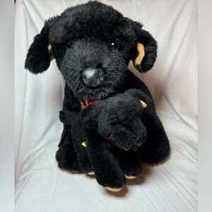Black Lab Build-a-Bear Mom and Baby